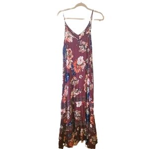 NWOT Jodifl Floral print Maxi Dress sz L